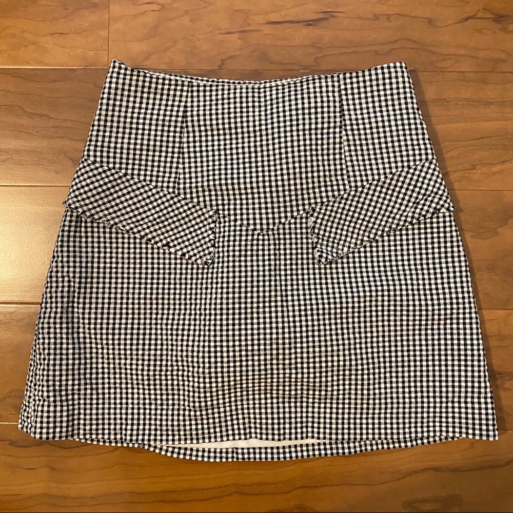 F21 Checkered Skirt